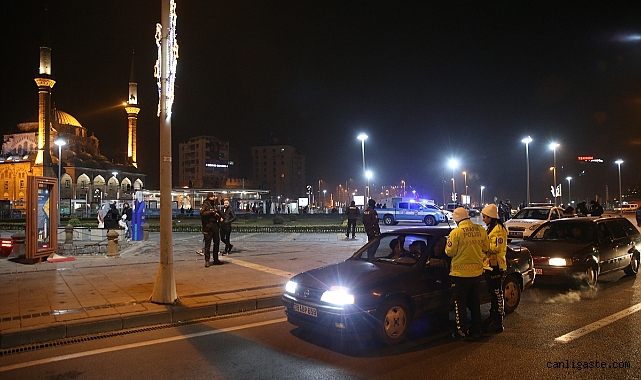 Kayseri emniyetinden yılbaşı denetimi Kayseri emniyetinden yılbaşı denetimi