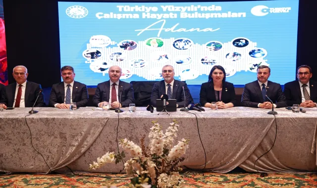 Bakan Işıkhan, Adana’da "Türkiye Yüzyılı Çalışma Hayatı Buluşmaları"nda konuştu: Bakan Işıkhan, Adana’da "Türkiye Yüzyılı Çalışma Hayatı Buluşmaları"nda konuştu: