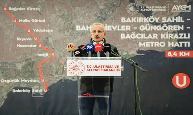 Bakırköy Sahil-Bağcılar Kirazlı Metro Hattı yarın açılıyor Bakırköy Sahil-Bağcılar Kirazlı Metro Hattı yarın açılıyor