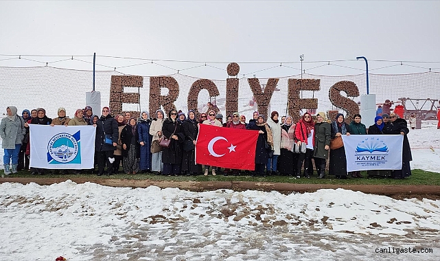 KAYMEK kursiyerlerine Erciyes gezisi düzenlendi KAYMEK kursiyerlerine Erciyes gezisi düzenlendi