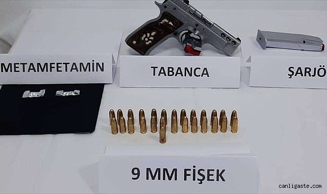 Kayseri’de 2 kişi sentetik uyuşturucu ve tabancayla yakalandı Kayseri’de 2 kişi sentetik uyuşturucu ve tabancayla yakalandı