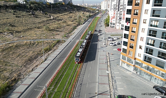 Raylı sistemle Kayseri nüfusunun 128 katı yolcu taşındı Raylı sistemle Kayseri nüfusunun 128 katı yolcu taşındı