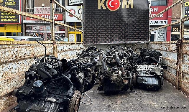 Kayseri’de kaçak otomobil motoru operasyonu Kayseri’de kaçak otomobil motoru operasyonu
