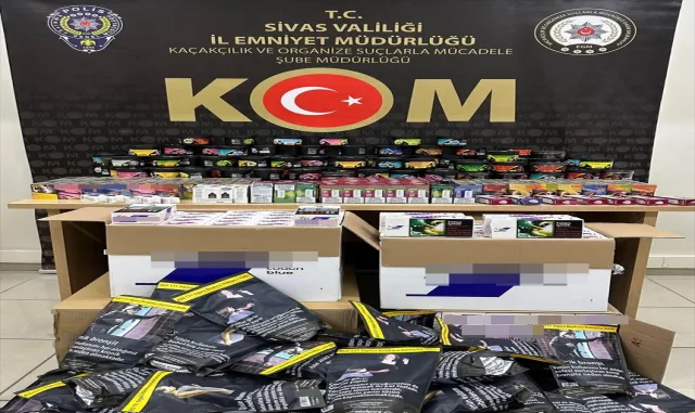 Sivas’ta kaçak tütün ve sigara ele geçirildi Sivas’ta kaçak tütün ve sigara ele geçirildi