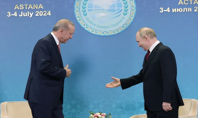 Cumhurbaşkanı Erdoğan’ın, Rusya Devlet Başkanı Putin ile görüşmesi başladı Cumhurbaşkanı Erdoğan’ın, Rusya Devlet Başkanı Putin ile görüşmesi başladı