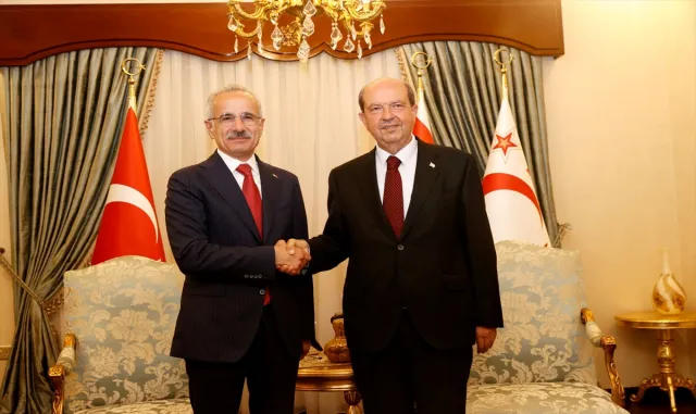 KKTC Cumhurbaşkanı Tatar, Ulaştırma ve Altyapı Bakanı Uraloğlu’nu kabul etti KKTC Cumhurbaşkanı Tatar, Ulaştırma ve Altyapı Bakanı Uraloğlu’nu kabul etti