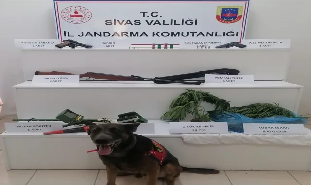 Sivas’ta evinde uyuşturucu ve silah ele geçirilen şüpheli gözaltına alındı Sivas’ta evinde uyuşturucu ve silah ele geçirilen şüpheli gözaltına alındı