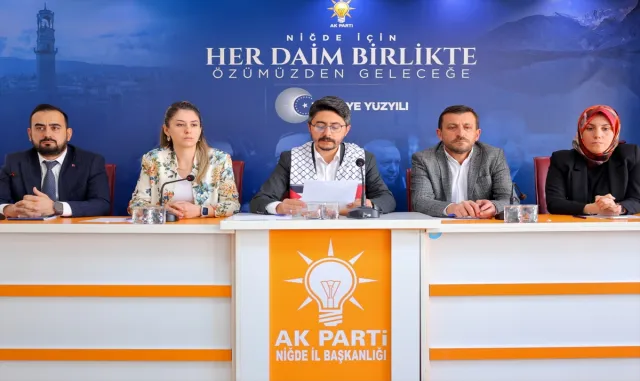 Ak Parti Niğde İl Başkanı Özdemir’den İsrail’e tepki Ak Parti Niğde İl Başkanı Özdemir’den İsrail’e tepki