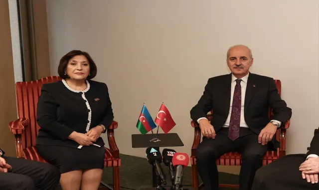 TBMM Başkanı Kurtulmuş, Azerbaycan Milli Meclis Başkanı Gafarova ile görüştü TBMM Başkanı Kurtulmuş, Azerbaycan Milli Meclis Başkanı Gafarova ile görüştü