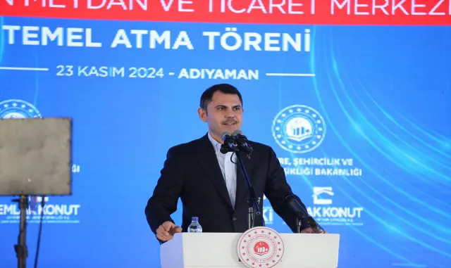 Bakan Kurum, Adıyaman’da temel atma töreninde konuştu: Bakan Kurum, Adıyaman’da temel atma töreninde konuştu:
