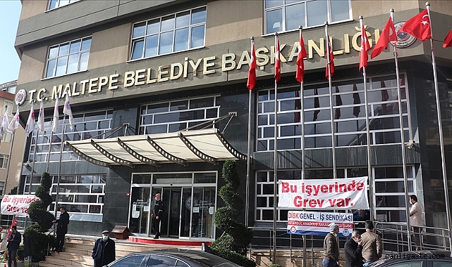 İstanbul Maltepe Belediyesine grev kararı asıldı İstanbul Maltepe Belediyesine grev kararı asıldı
