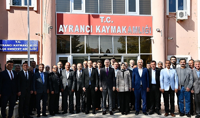 Karaman Valisi Çiçekli Ayrancı ilçesini ziyaret etti Karaman Valisi Çiçekli Ayrancı ilçesini ziyaret etti