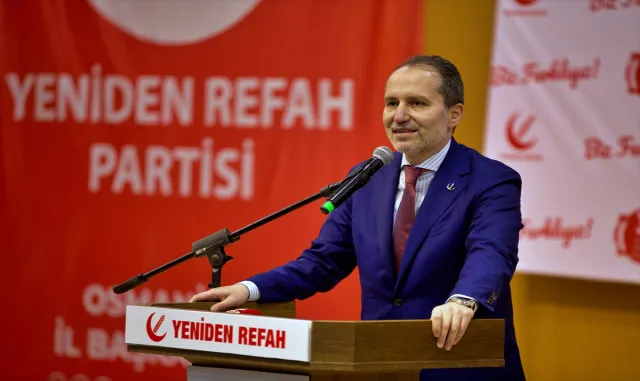 Yeniden Refah Partisi Genel Başkanı Erbakan, partisinin Osmaniye il kongresine katıldı Yeniden Refah Partisi Genel Başkanı Erbakan, partisinin Osmaniye il kongresine katıldı