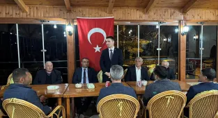 Akıncılar'da muhtarlar iftarda bir aya geldi