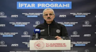 Bakan Uraloğlu, Halkalı-İstanbul Havalimanı Metro Hattı Şantiyesi'nde konuştu: