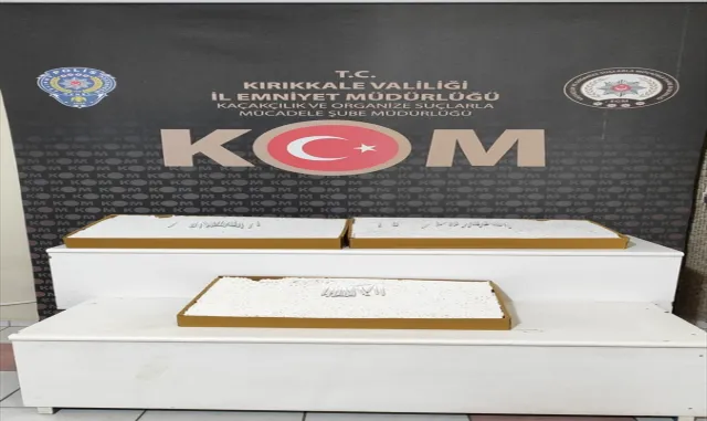 Kırıkkale'de 17 bin 100 dolu makaron ele geçirildi