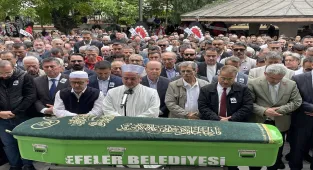 Aydın Gazeteciler Cemiyeti Başkanı Erman Çetin son yolculuğuna uğurlandı