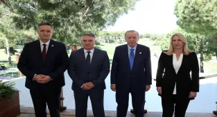Cumhurbaşkanı Erdoğan, Bosna Hersek Devlet Başkanlığı Konseyi üyelerini kabul etti