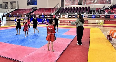 Kayseri'de Wushu Okullararası İl Şampiyonası yapıldı