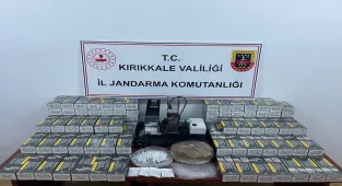Kırıkkale'de 34 bin 570 makaron ve 618 kilogram kaçak tütün ele geçirildi