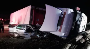 Kütahya'da 1 kişinin öldüğü 1 kişinin yaralandığı kaza anı kamerada