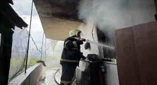 Çorum'da 2 katlı müstakil evde çıkan yangın söndürüldü