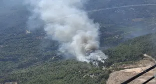 GÜNCELLEME - Antalya'nın Finike ilçesinde çıkan orman yangını kontrol altına alındı