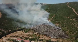 GÜNCELLEME - Kocaeli'de makilik ve ağaçlık alanda çıkan yangın kontrol altına alındı 