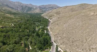 Kayseri'de Derebağ Şelalesi'ne ulaşımı sağlayan yolun açılışı yapıldı