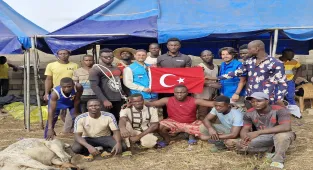 TDV'nin Togo'da kurban kesimi ve et dağıtımı sürüyor