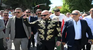 664. Tarihi Kırkpınar Yağlı Güreşleri'nin ağa karşılaması yapıldı