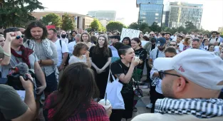 Arnavutluk'ta Filistin'e destek gösterisi düzenlendi