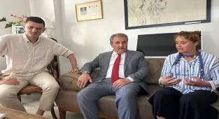 BBP Genel Başkanı Destici, Minguzzi ailesini ziyaret etti