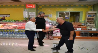 Büyükşehir Belediye Başkanı Büyükkılıç, Talas ilçesinde esnafı ziyaret etti