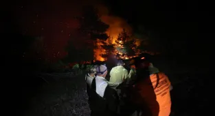 GÜNCELLEME 4 - Bursa'da Gürsu ile Kestel arasındaki ormanlık alanda çıkan yangına müdahale sürüyor