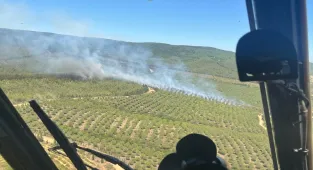 GÜNCELLEME - Çanakkale'de ormanlık alana sıçrayan yangın kontrol altına alındı