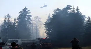 GÜNCELLEME - Çankırı'da çıkan orman yangınına müdahale ediliyor