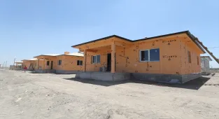 Hatay Antakya'da 607 kırsal afet konutunun yapımı sürüyor