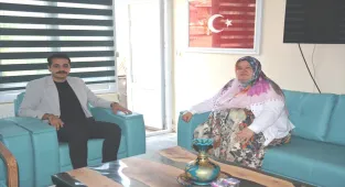 Mihalgazi Kaymakamı Çiçek'ten Belediye Başkanı Güneş'e veda ziyareti