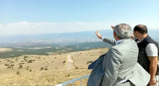 Beypazarı Kaymakamı Coşkun, Karlık Yangın Gözetleme Kulesi'ni inceledi