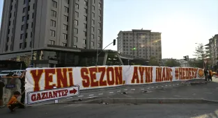 Galatasaray kafilesi, Gaziantep'e geldi