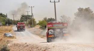 GÜNCELLEME 2 - Mersin'de ormanlık alanda yangın çıktı