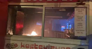 Kayseri'de ocakta unutulan köz yangın çıkardı