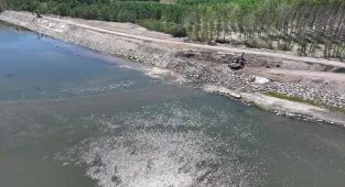 Meriç Nehri kıyısındaki setler güçlendiriliyor