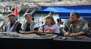 Onlarca tekne İsrail'in ablukasını kırmak ve Filistin ile dayanışma için Akdeniz'de yelken açtı