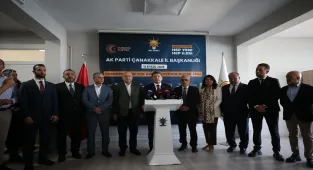 Adalet Bakanı Tunç, AK Parti Çanakkale İl Başkanlığı'nda konuştu: