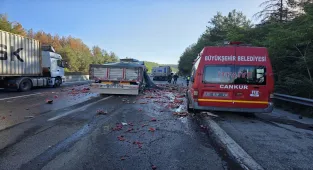 Adana'da iki tır çarpıştı 1 kişi yaralandı