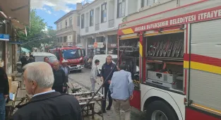 Beypazarı'nda çıkan yangın söndürüldü