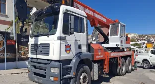 Beypazarı Şoförler ve Otomobilciler Odasından üyelerine vinç hizmeti