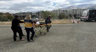 Erzurum'da ambulans helikopter kalp krizi geçiren hasta için havalandı